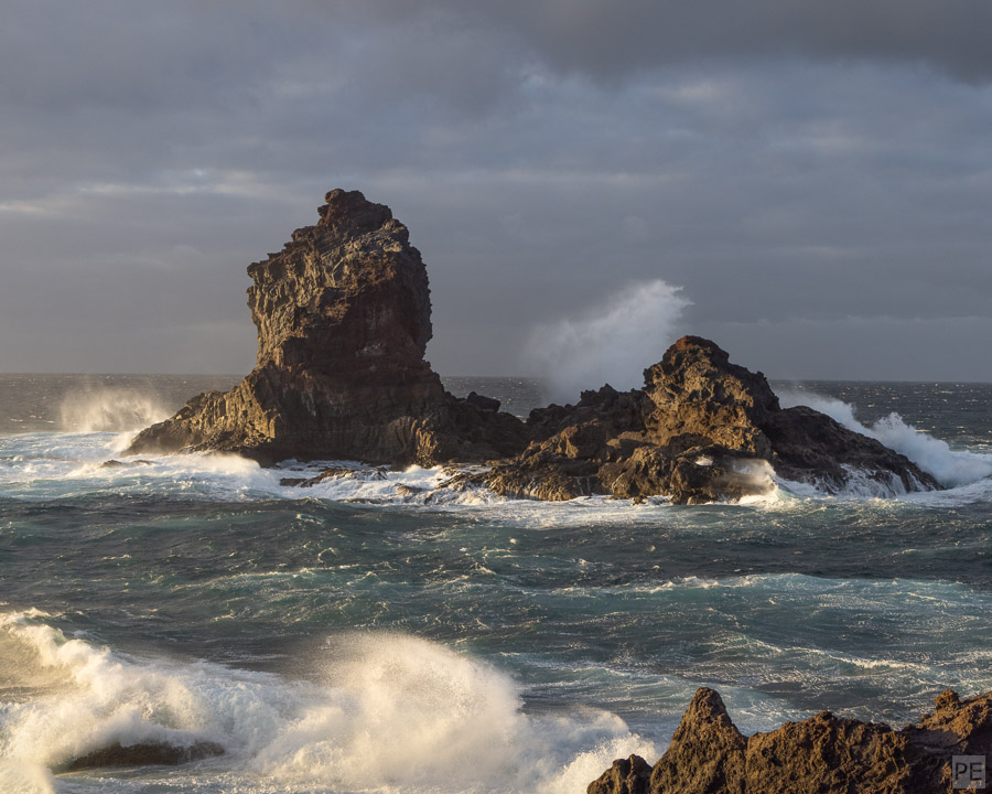 Waves, Storm, Sunset